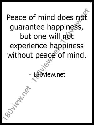 peace mind